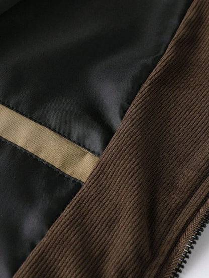 Relaxed Fit Khaki Cotton Jacket