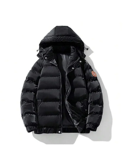 Warm Grey Down Parka Coat