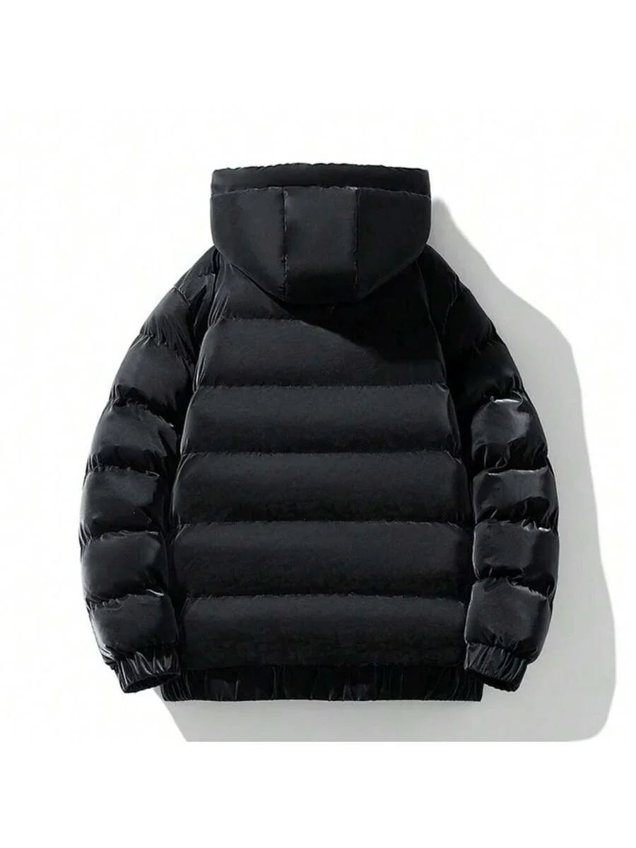Warm Grey Down Parka Coat