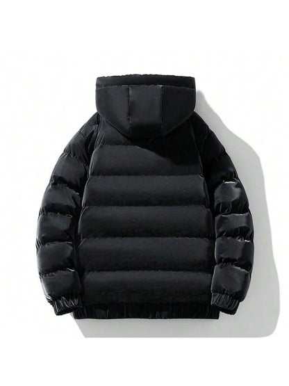 Warm Grey Down Parka Coat