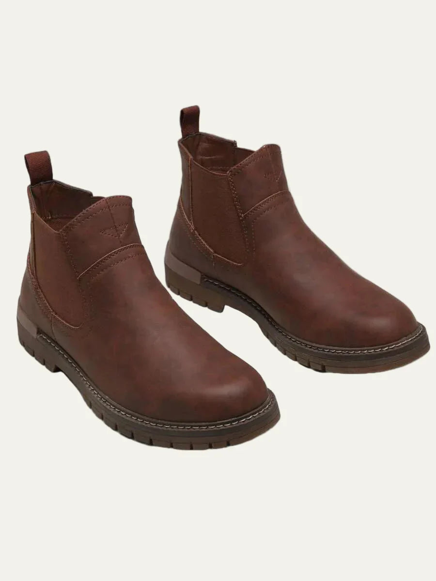 Men's Smart Leather Ankle Boots
