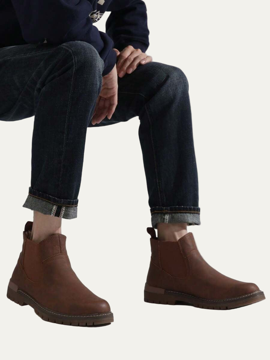 Men's Smart Leather Ankle Boots