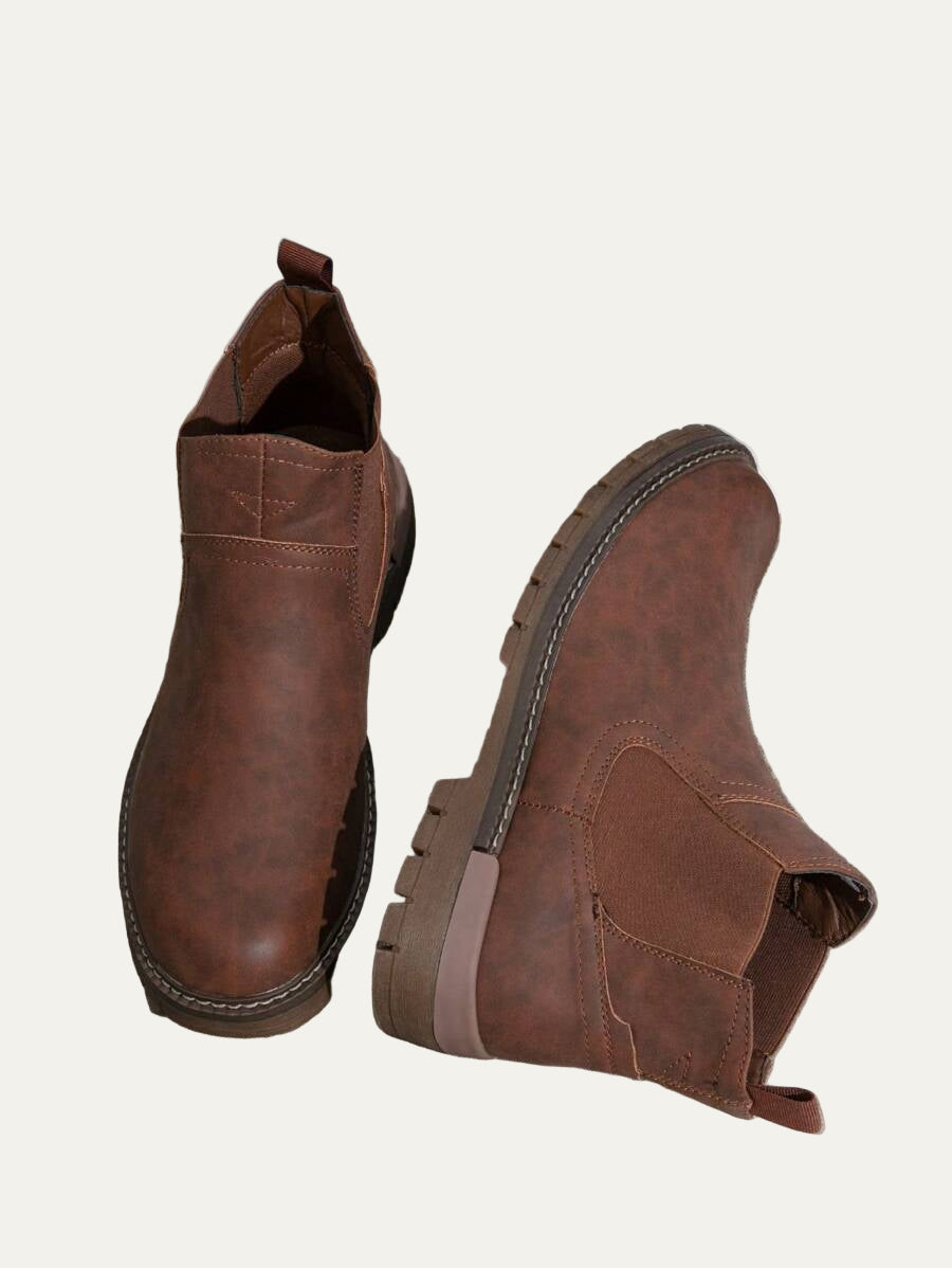 Men's Smart Leather Ankle Boots