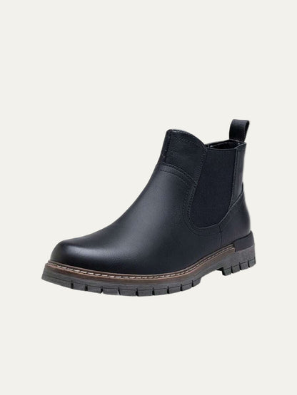 Men's Smart Leather Ankle Boots - OutfitLondon