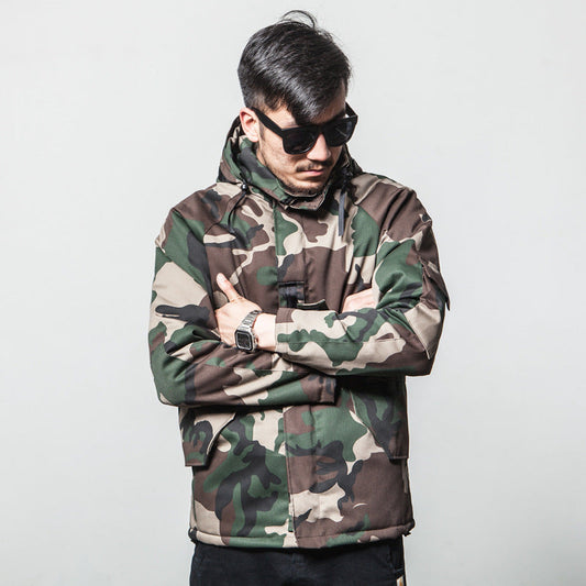 Men's Casual Camouflage Insulated Winter Jacket
