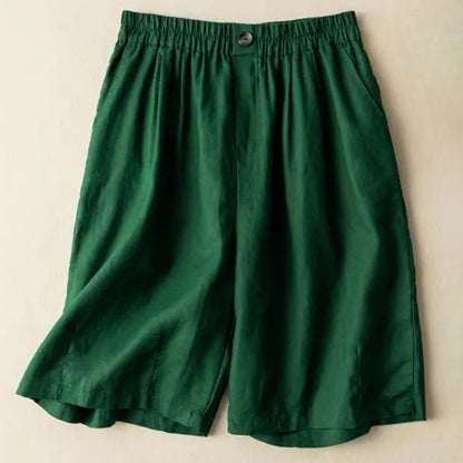 Comfortable Fit Casual Shorts with Elastic Waist