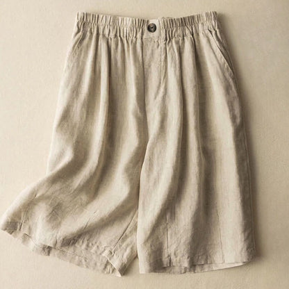 Comfortable Fit Casual Shorts with Elastic Waist