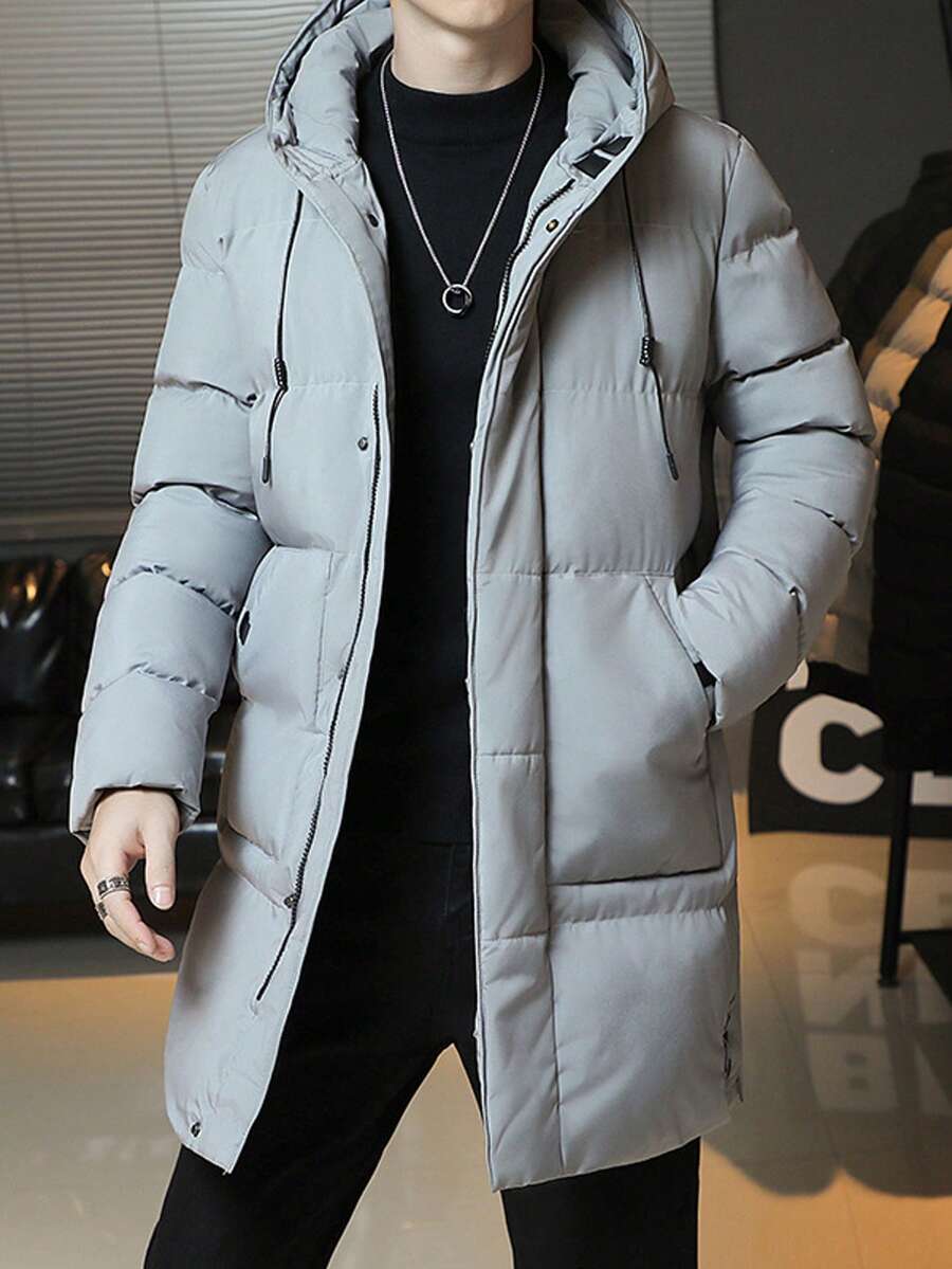 Classic Black Hoodie Coat