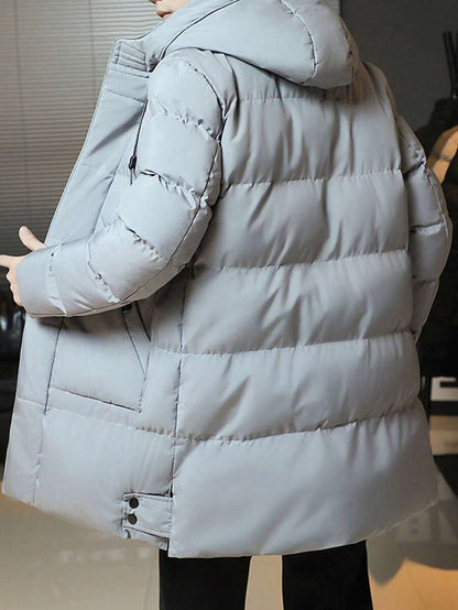 Classic Black Hoodie Coat