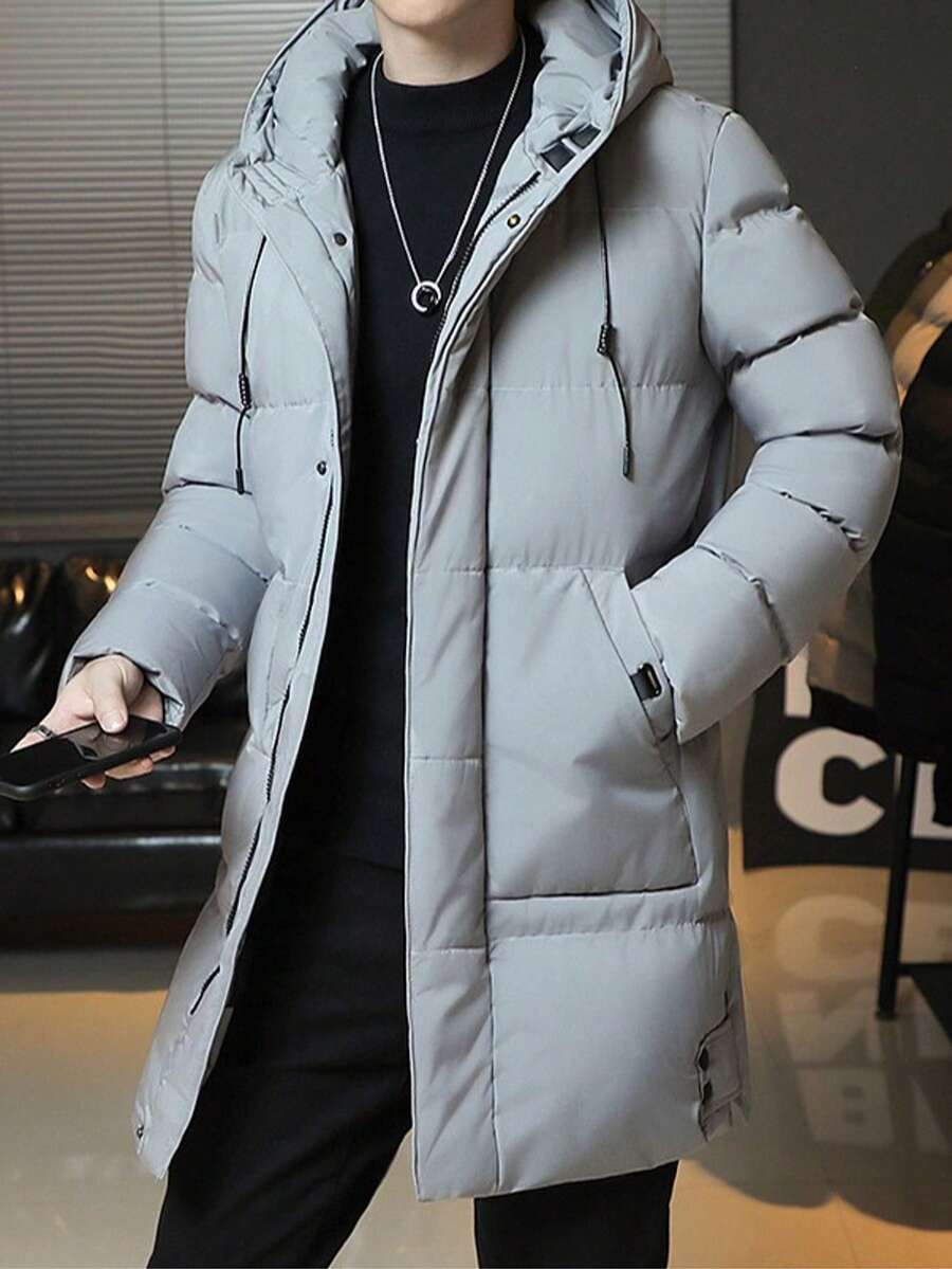 Classic Black Hoodie Coat