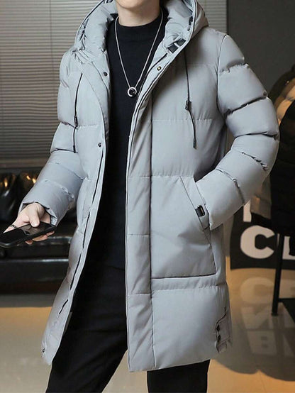 Classic Black Hoodie Coat