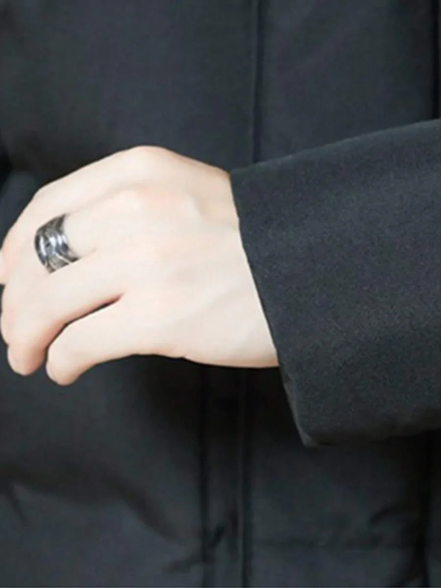 Classic Black Hoodie Coat