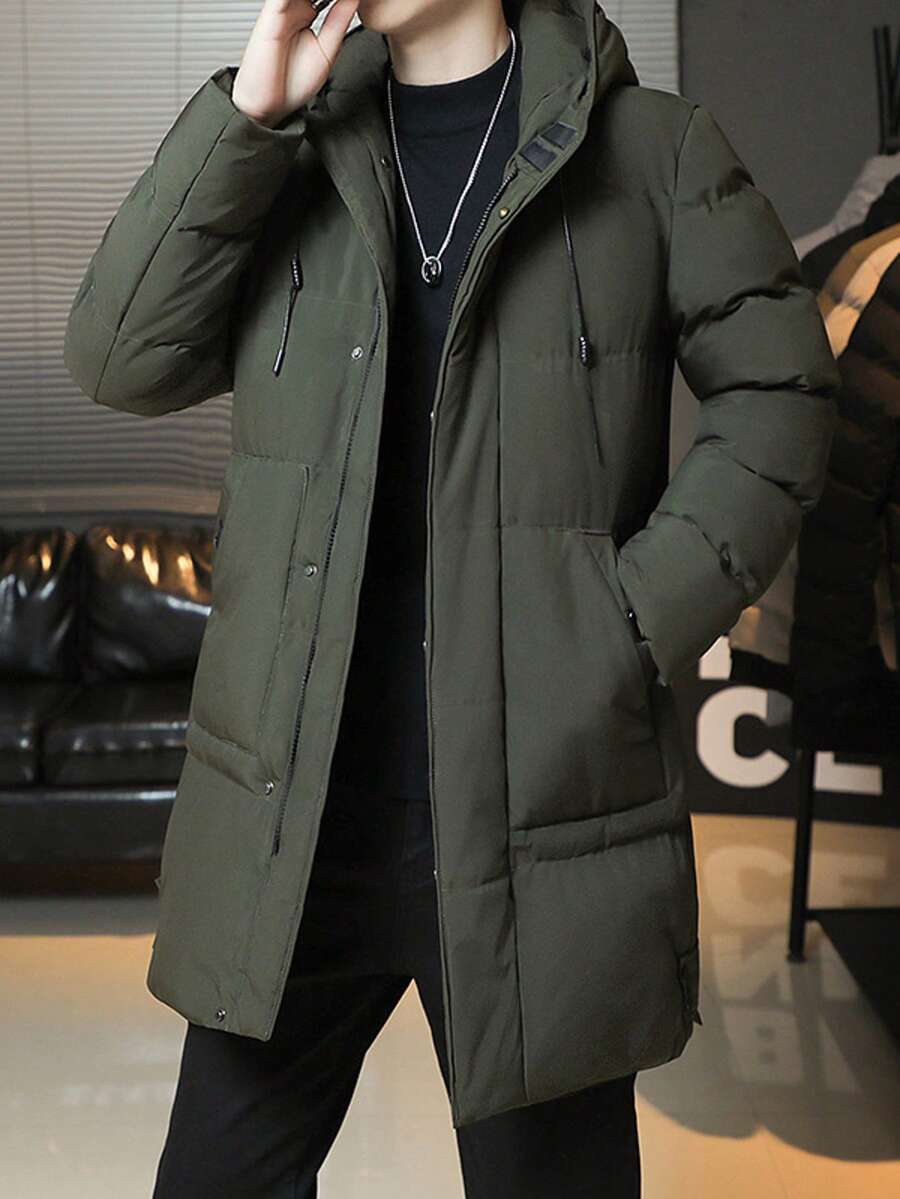 Classic Black Hoodie Coat