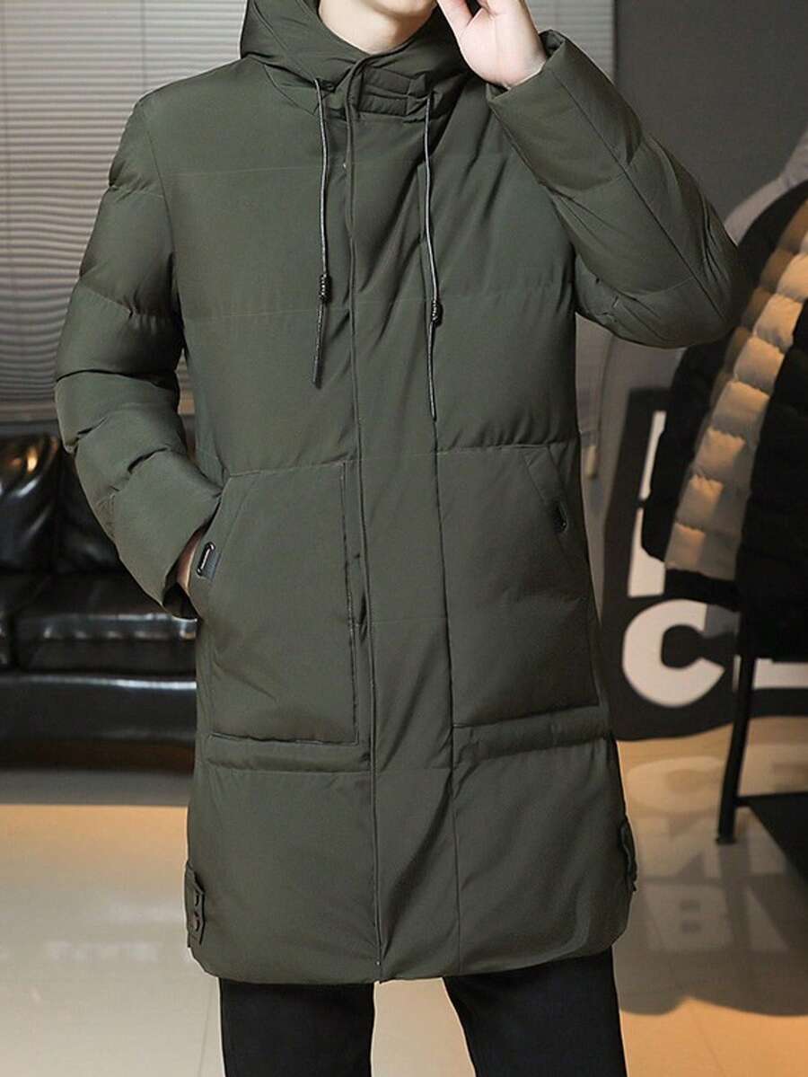 Classic Black Hoodie Coat
