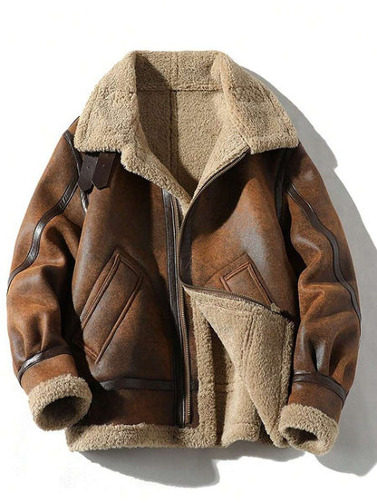 Leather Biker Jacket Tan