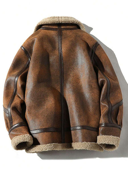 Leather Biker Jacket Tan