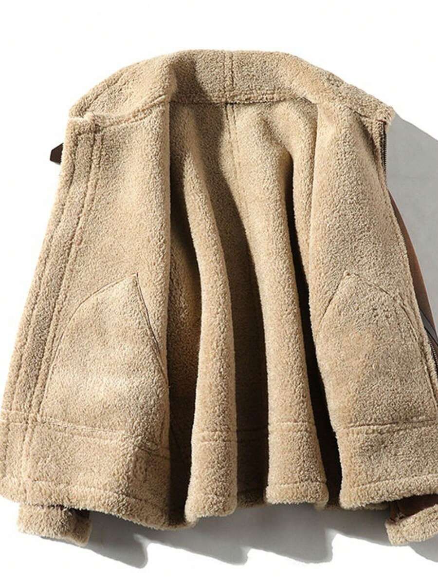 Leather Biker Jacket Tan