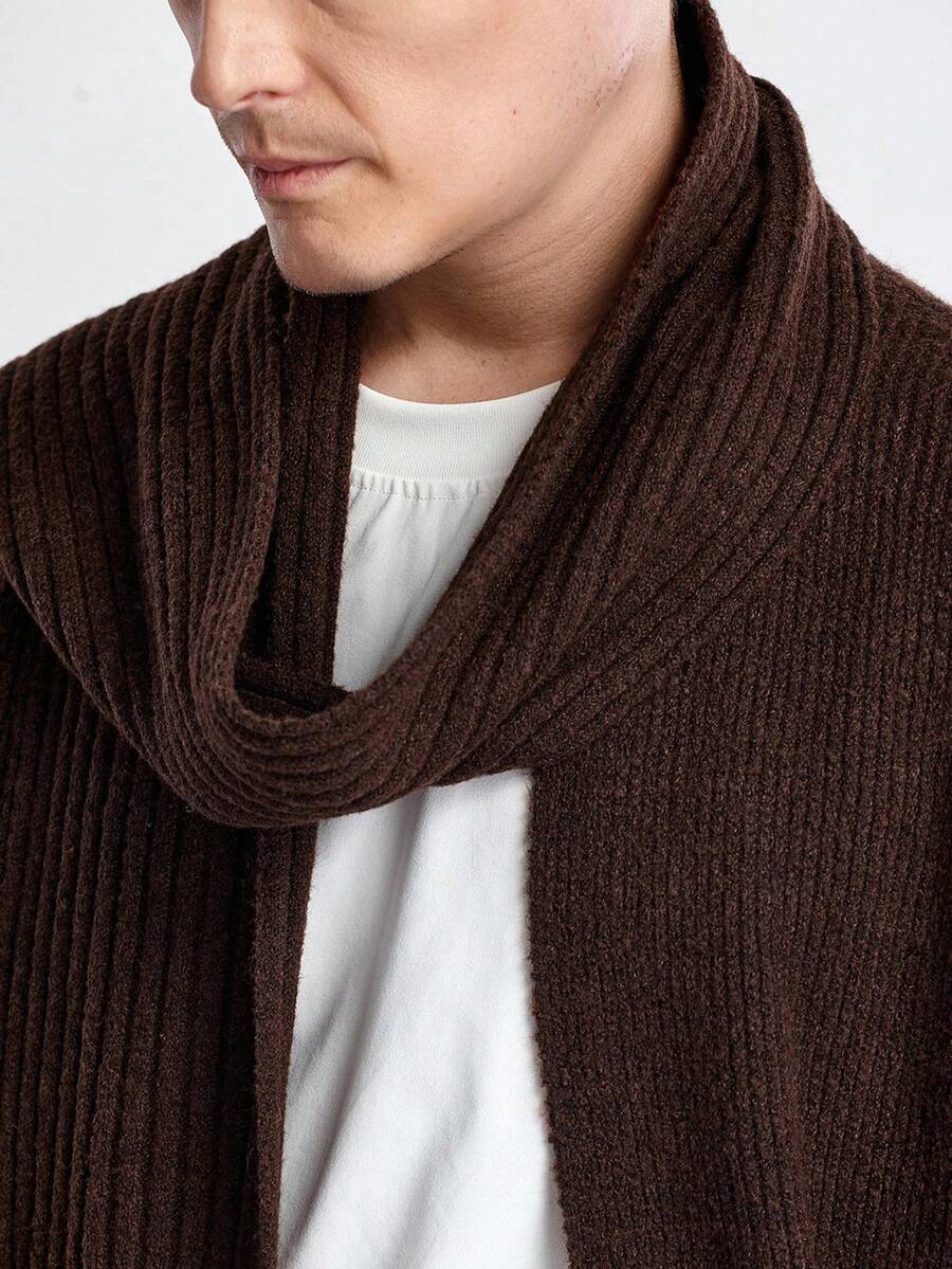 Relaxed Beige Wool Sweater Cardigan