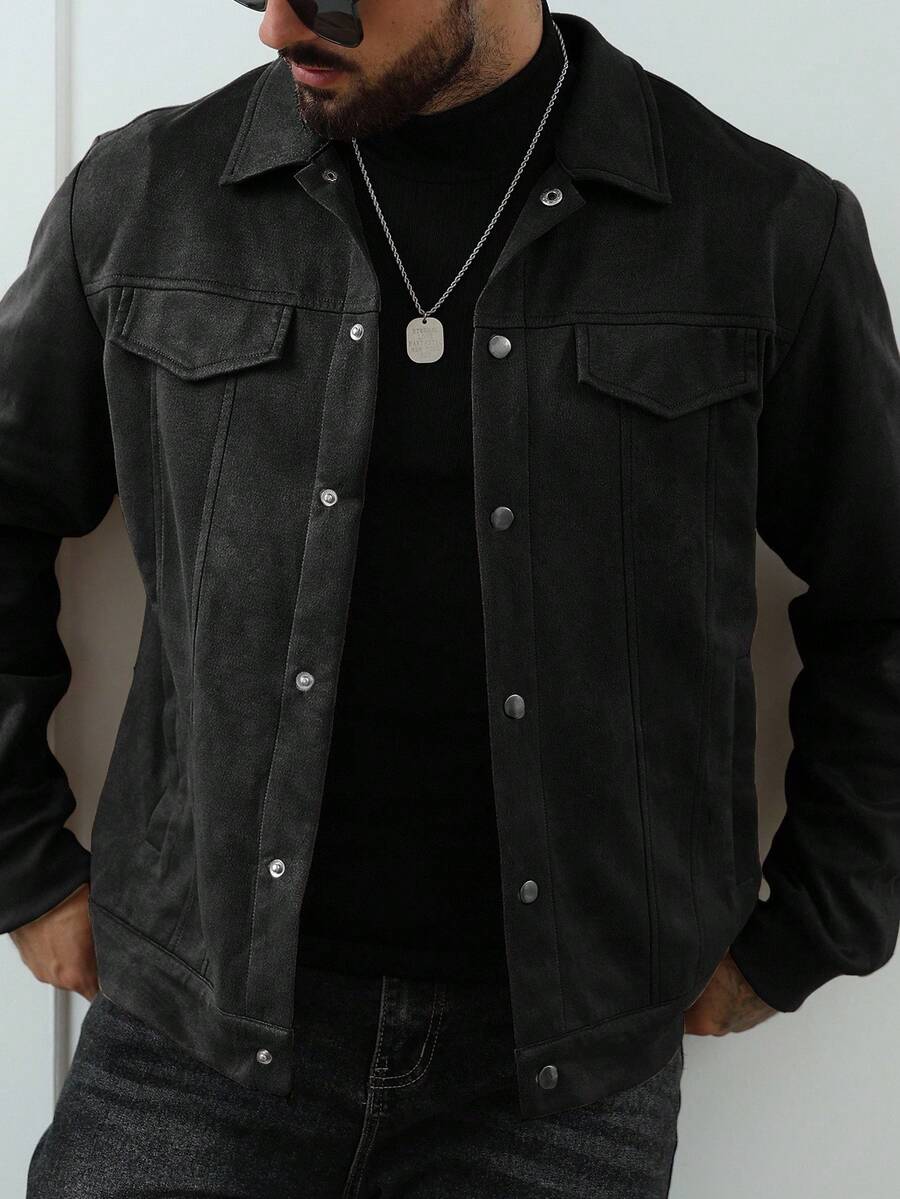 Relaxed Fit Fleece Coat Brown