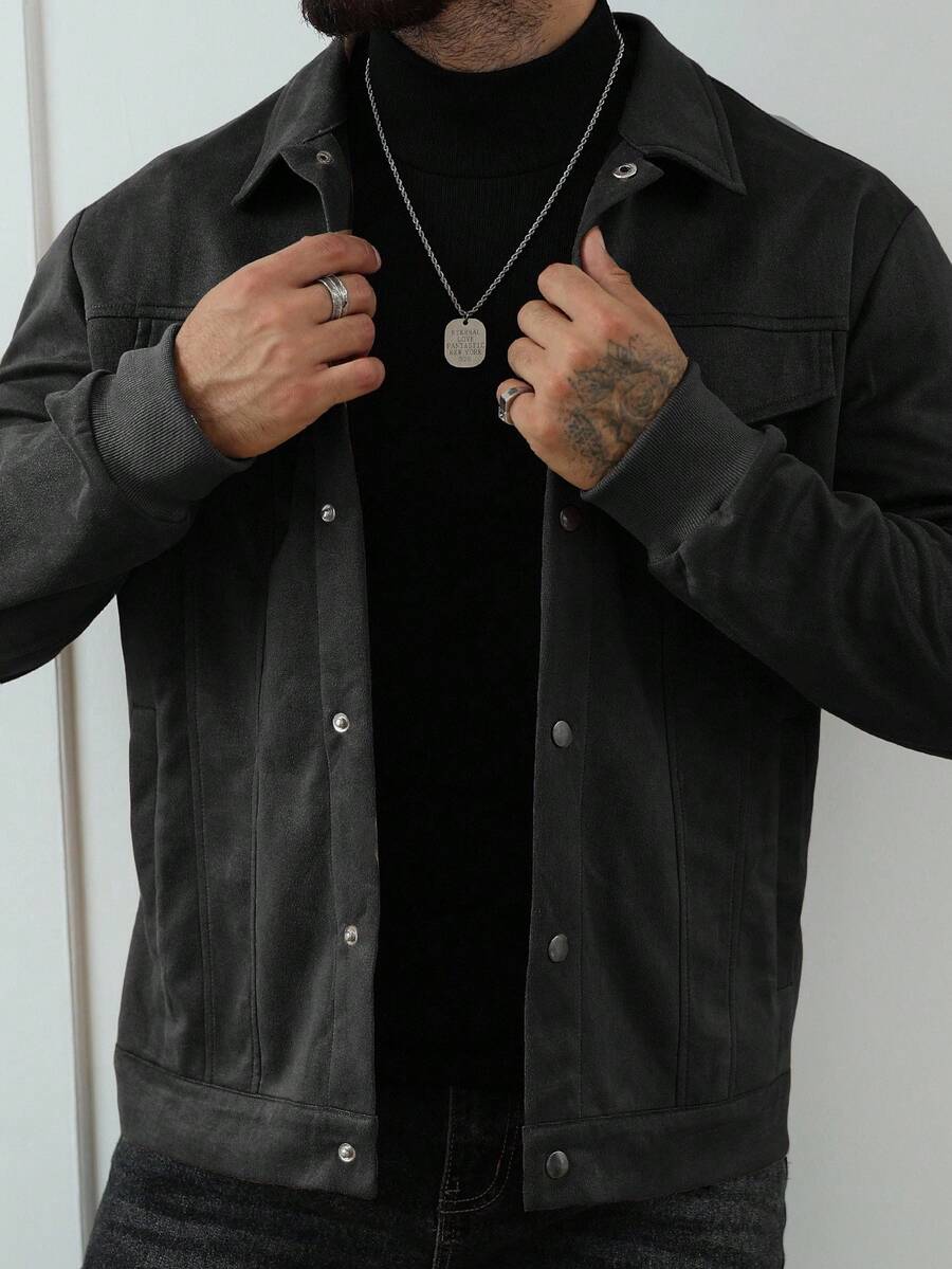 Relaxed Fit Fleece Coat Brown