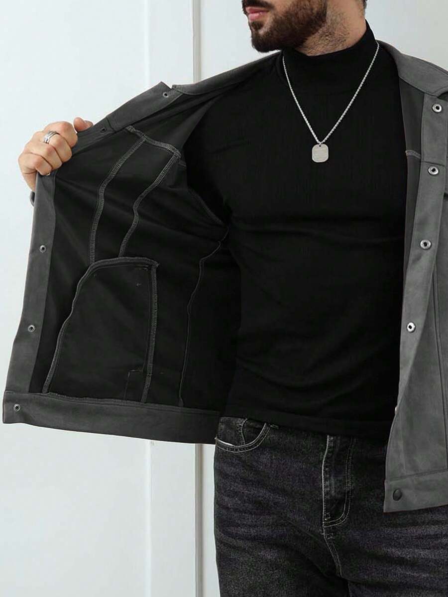 Relaxed Fit Fleece Coat Brown