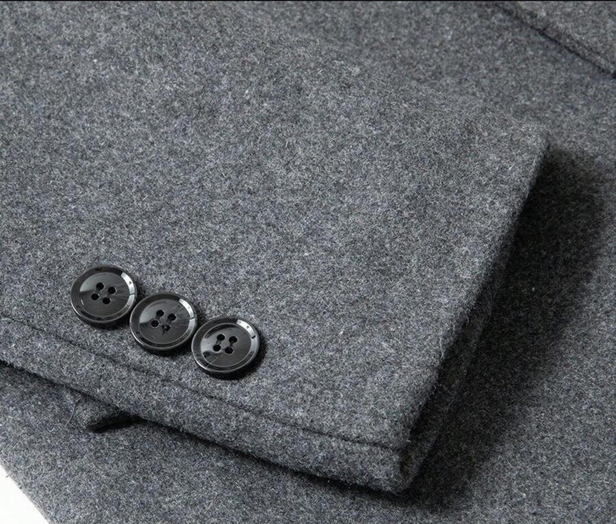 Classic Charcoal Wool Jacket