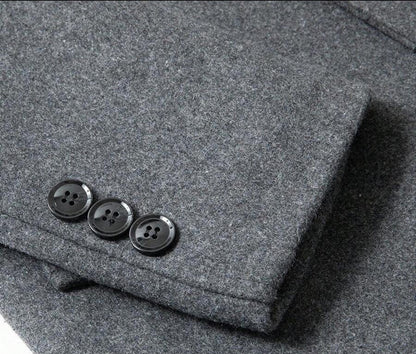 Classic Charcoal Wool Jacket