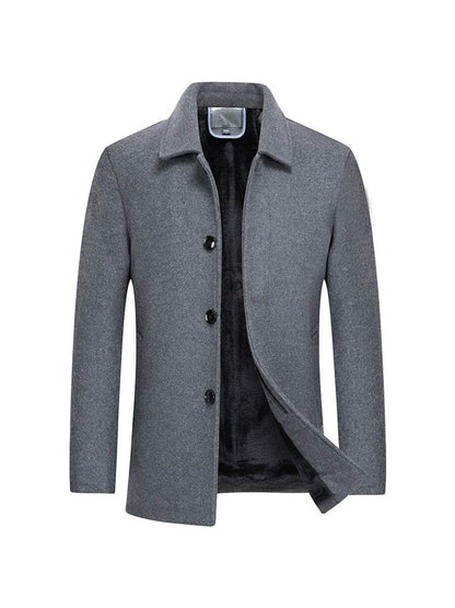 Classic Charcoal Wool Jacket