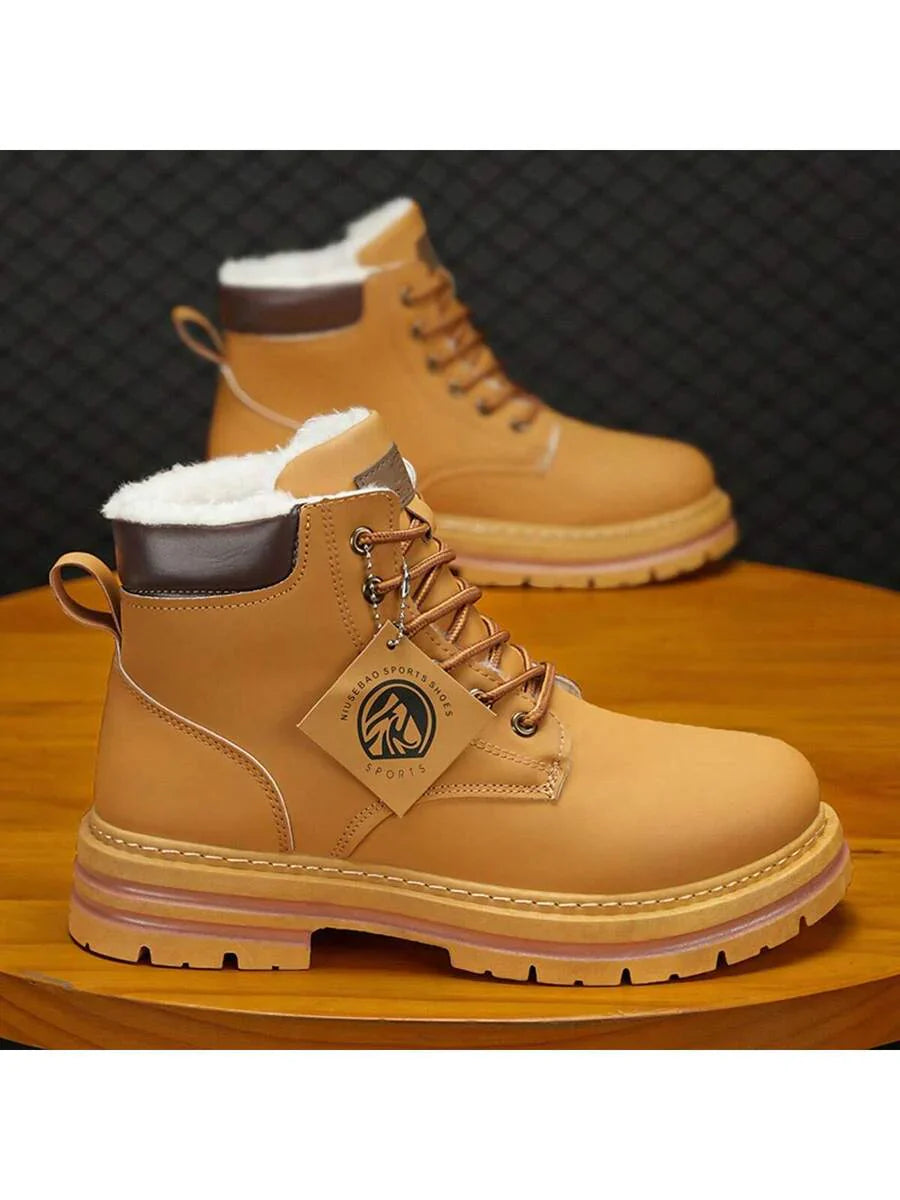 Warm Grey Snow Boots