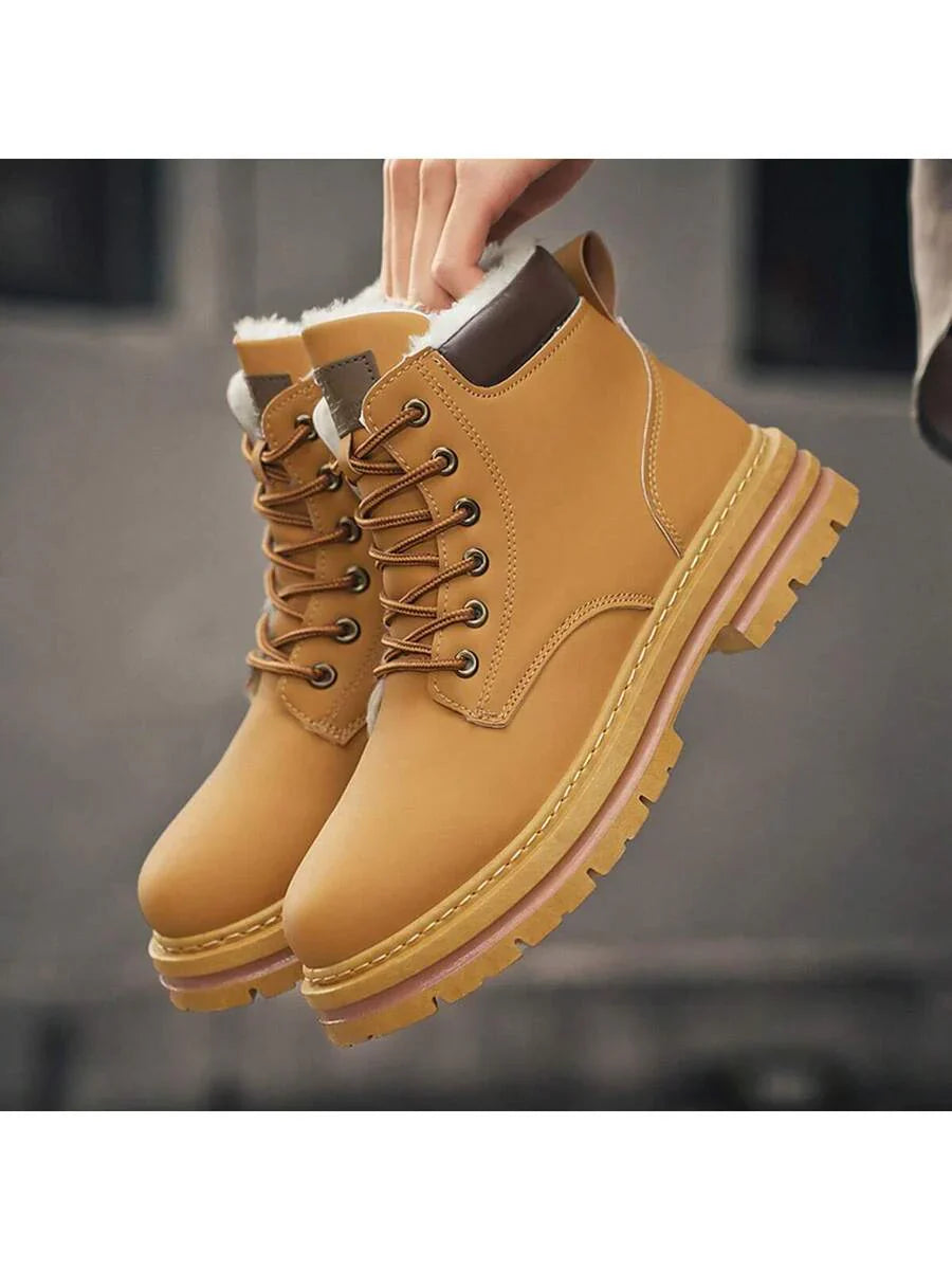 Warm Grey Snow Boots