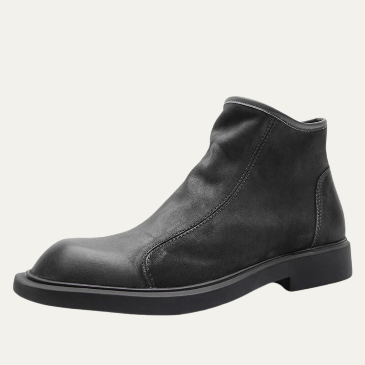 Rugged Mens Leather Daily Ankle Boots - OutfitLondon