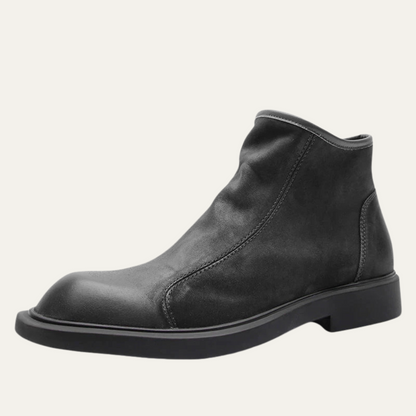 Rugged Mens Leather Daily Ankle Boots - OutfitLondon