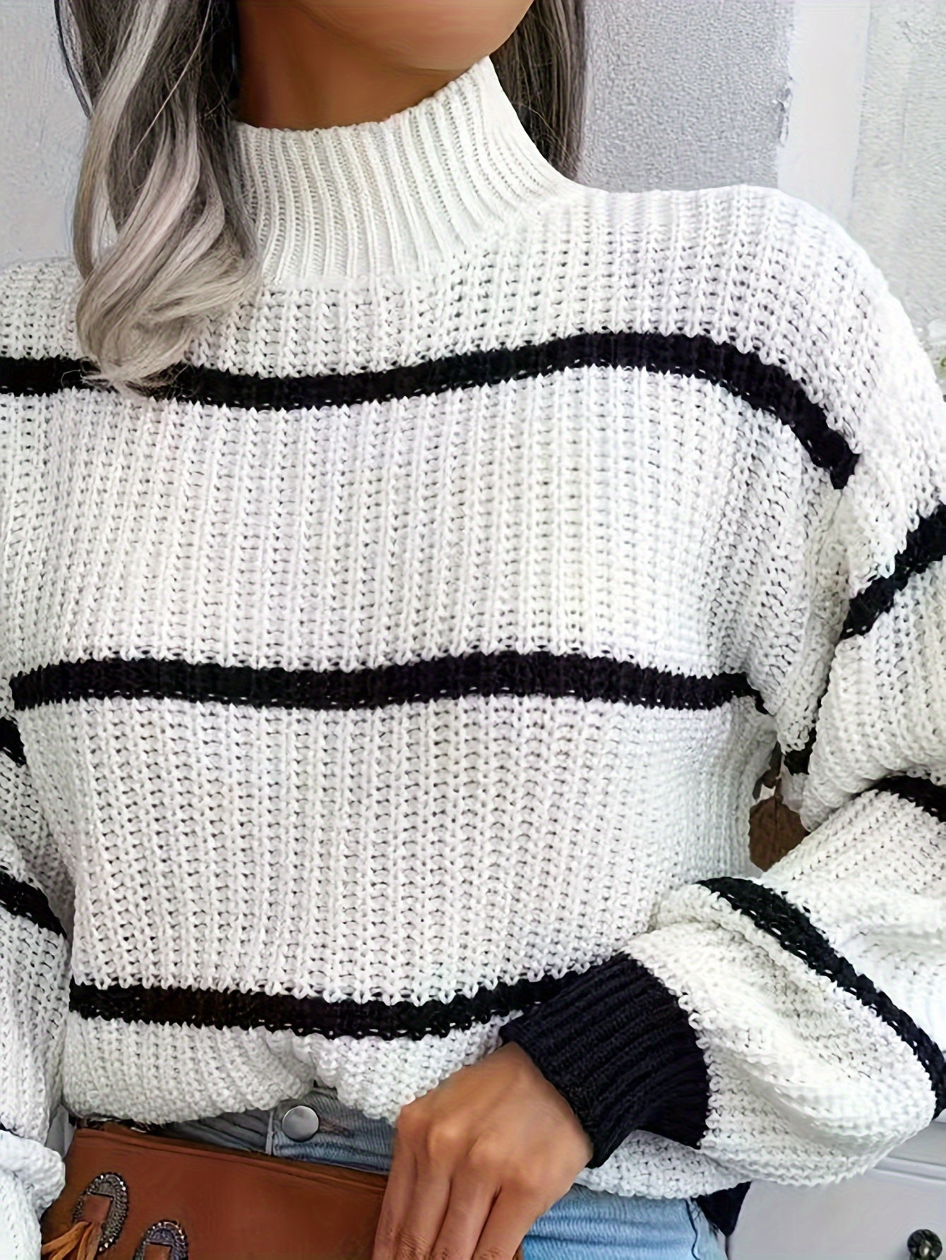 Comfortable Crew Neck Women's Long Sweater