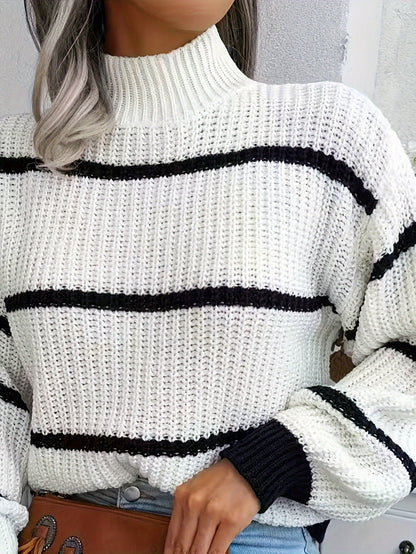 Comfortable Crew Neck Women's Long Sweater