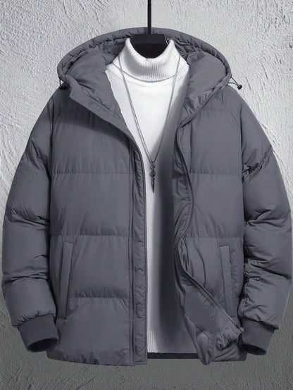 Comfortable Insulated Khaki Coat