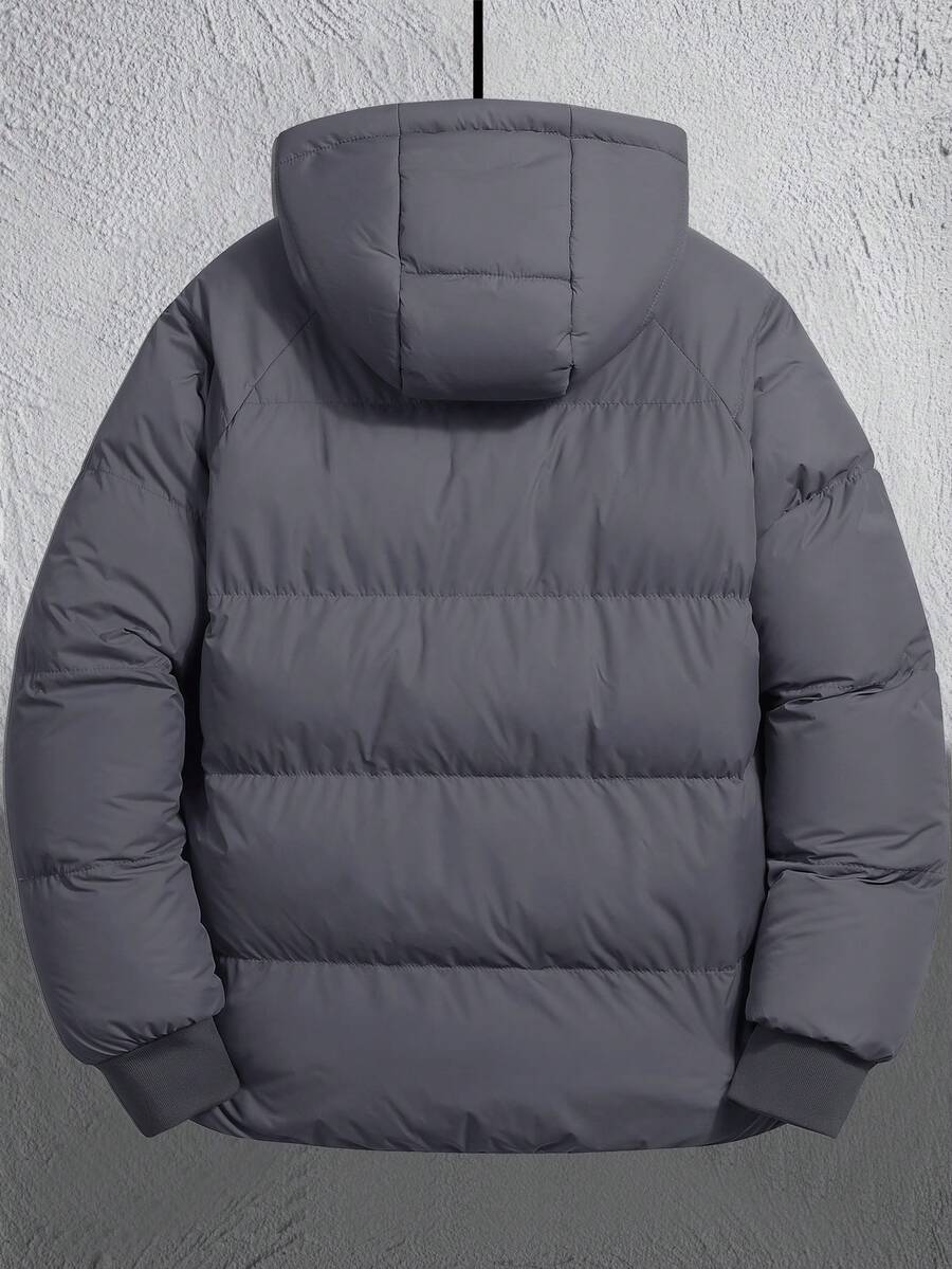 Comfortable Insulated Khaki Coat