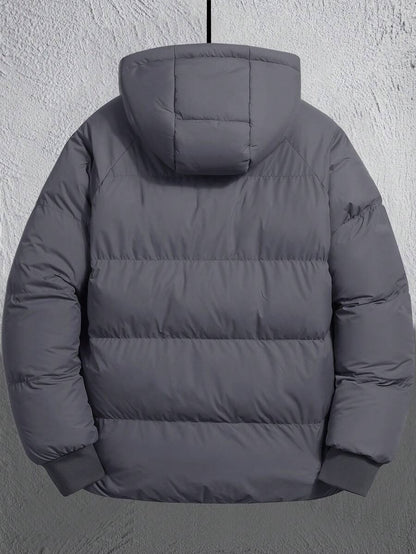 Comfortable Insulated Khaki Coat