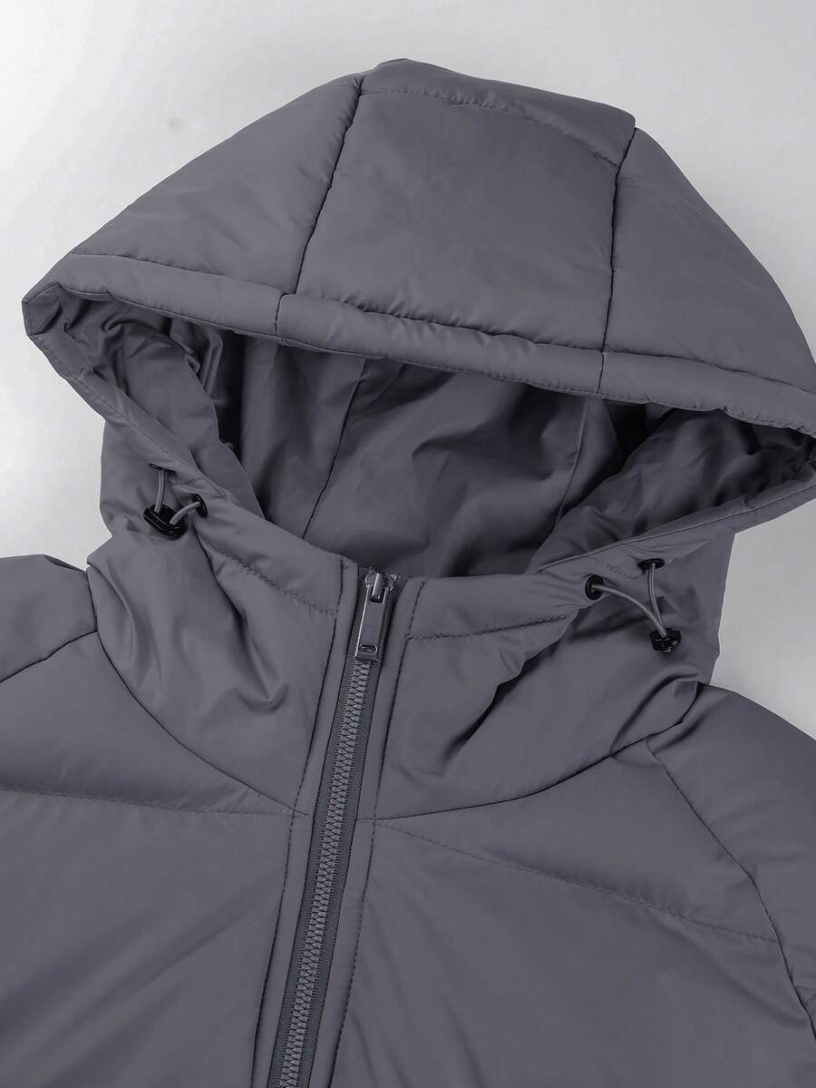 Comfortable Insulated Khaki Coat