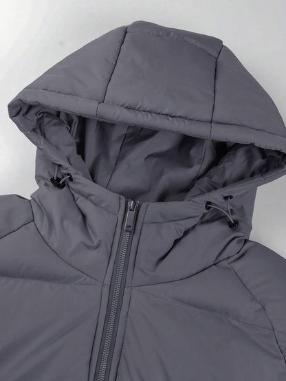 Comfortable Insulated Khaki Coat