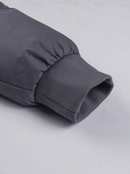 Comfortable Insulated Khaki Coat