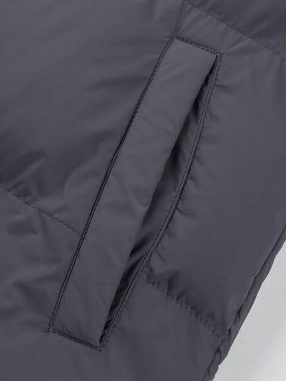 Comfortable Insulated Khaki Coat