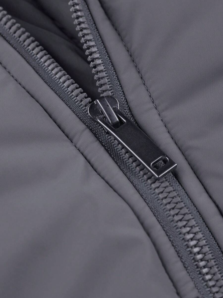 Comfortable Insulated Khaki Coat