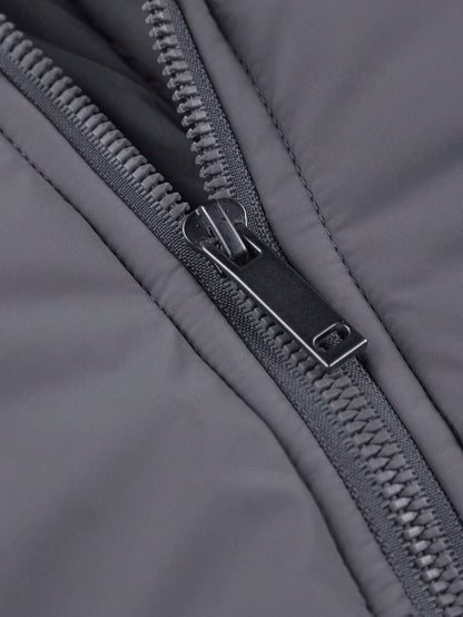 Comfortable Insulated Khaki Coat