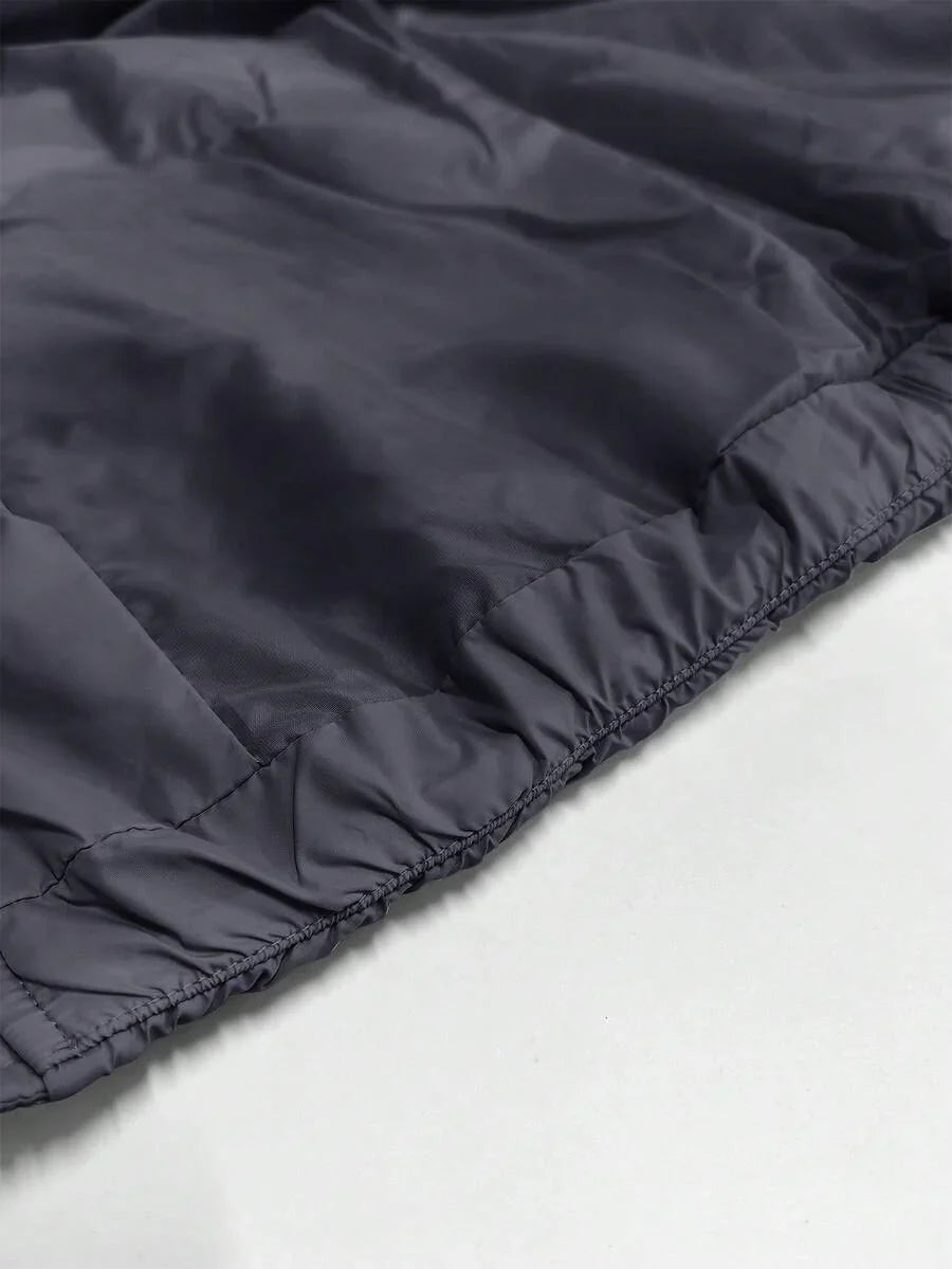 Comfortable Insulated Khaki Coat