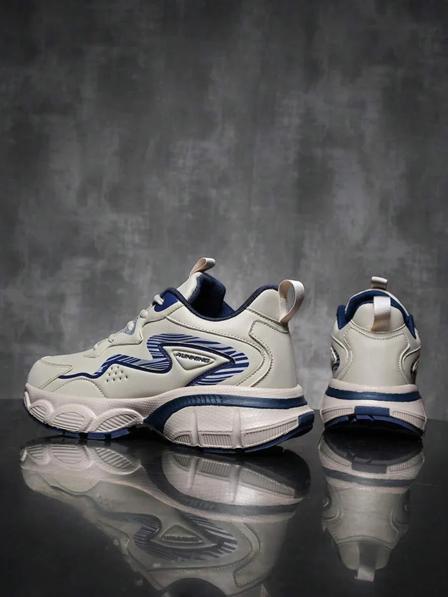Airy Thick Sole Beige Sneakers