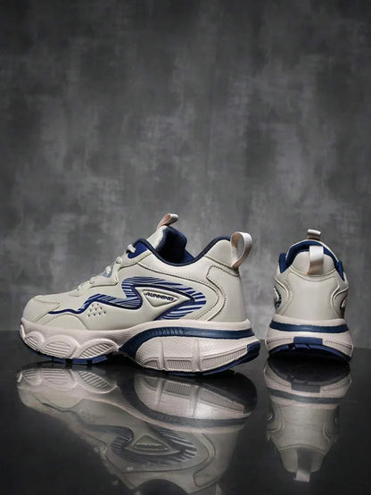 Airy Thick Sole Beige Sneakers