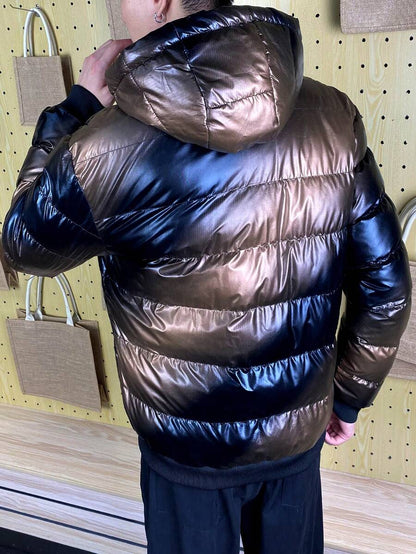 Thick Insulated Parka Jacket Blue