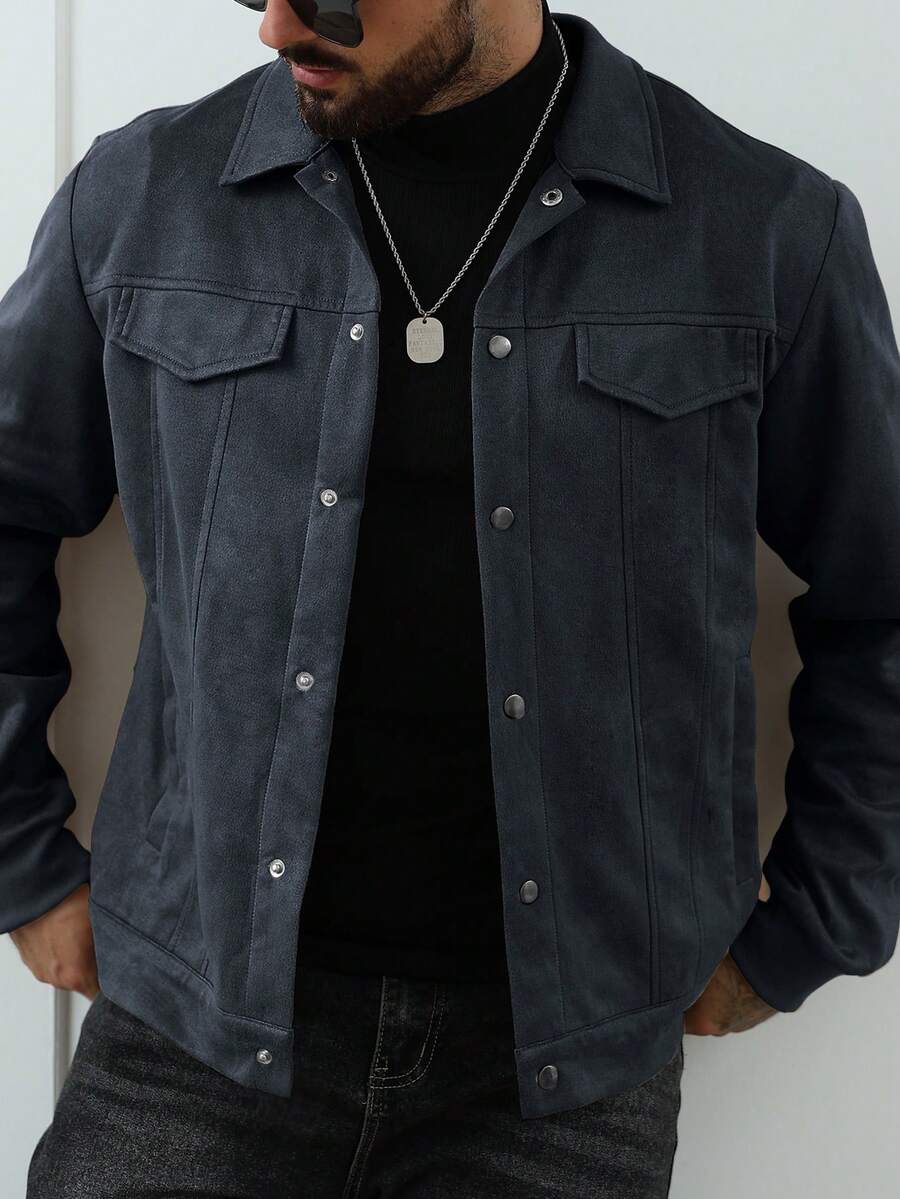 Relaxed Fit Fleece Coat Brown