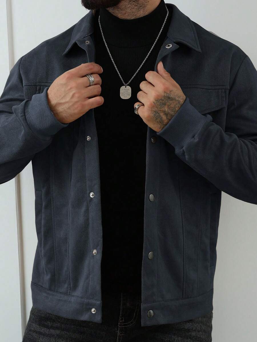 Relaxed Fit Fleece Coat Brown