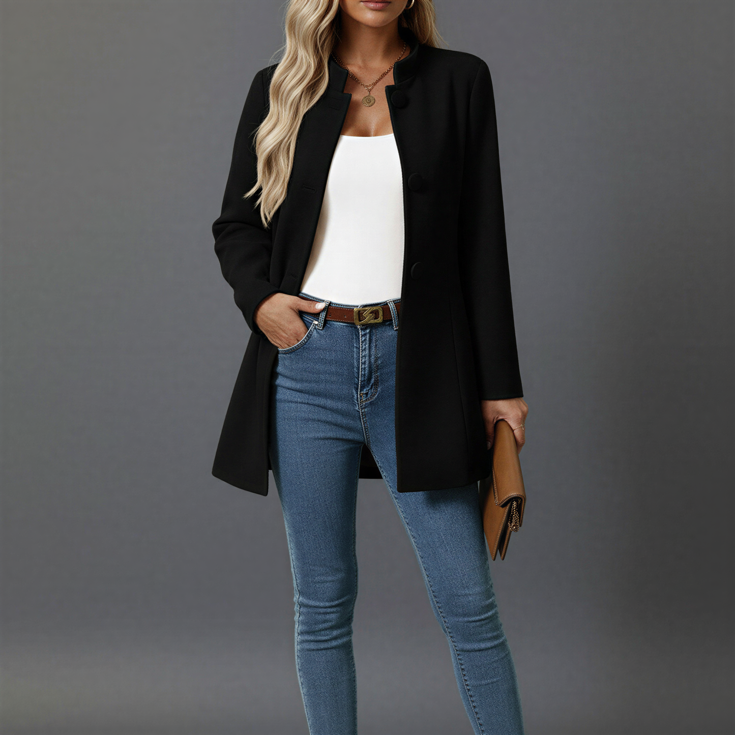 Timeless Fit Ladies' Belted Trench Coat